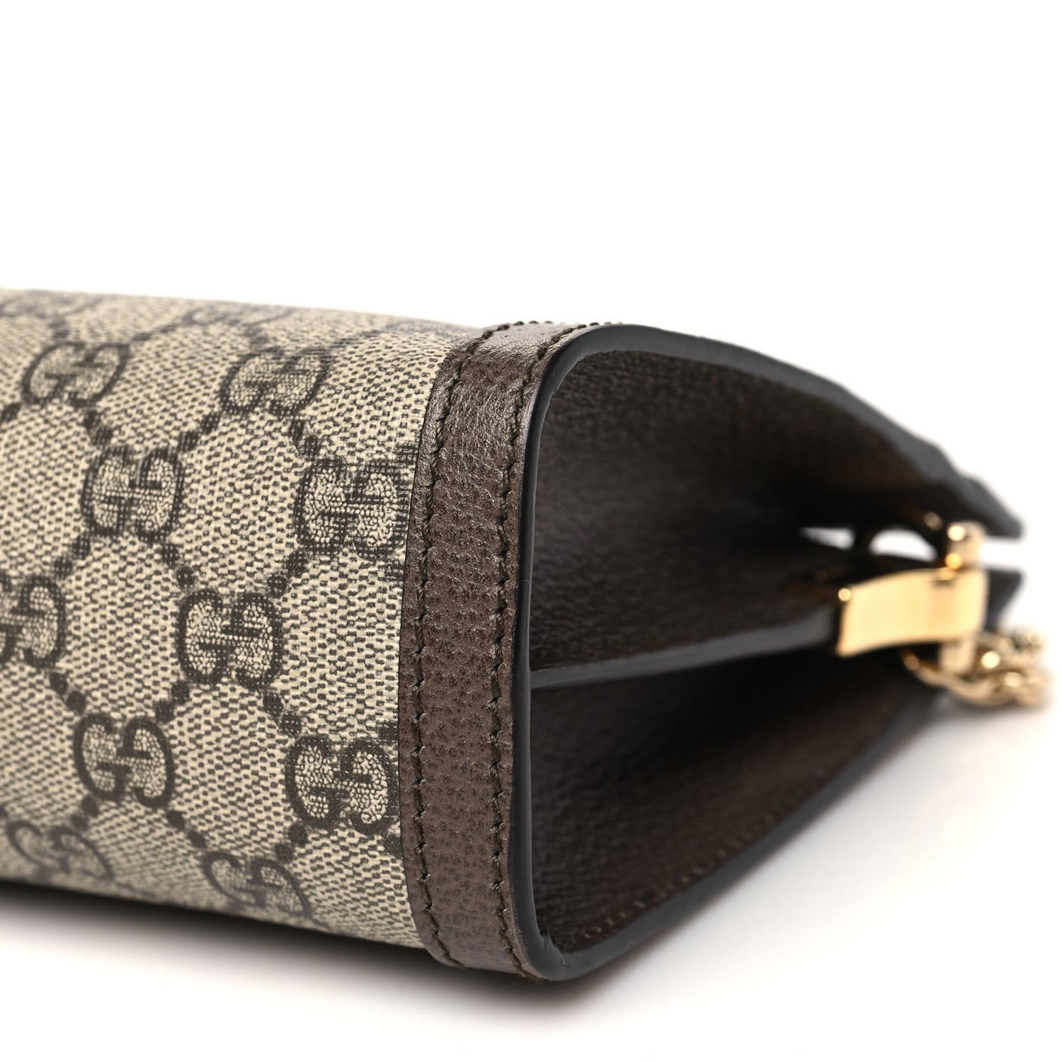 Gucci GG Supreme Monogram Web Small Ophidia Chain Shoulder Bag Brown 10 of 10