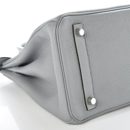 Hermes Togo Birkin 30 Bleu Glacier 36 of 38