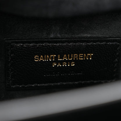 Saint Laurent Calfskin Large Monogram Sunset Black 5 of 9