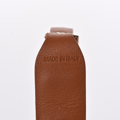 Valentino Garavani Calfskin Macro Rockstud Bracelet Camel 4 of 4