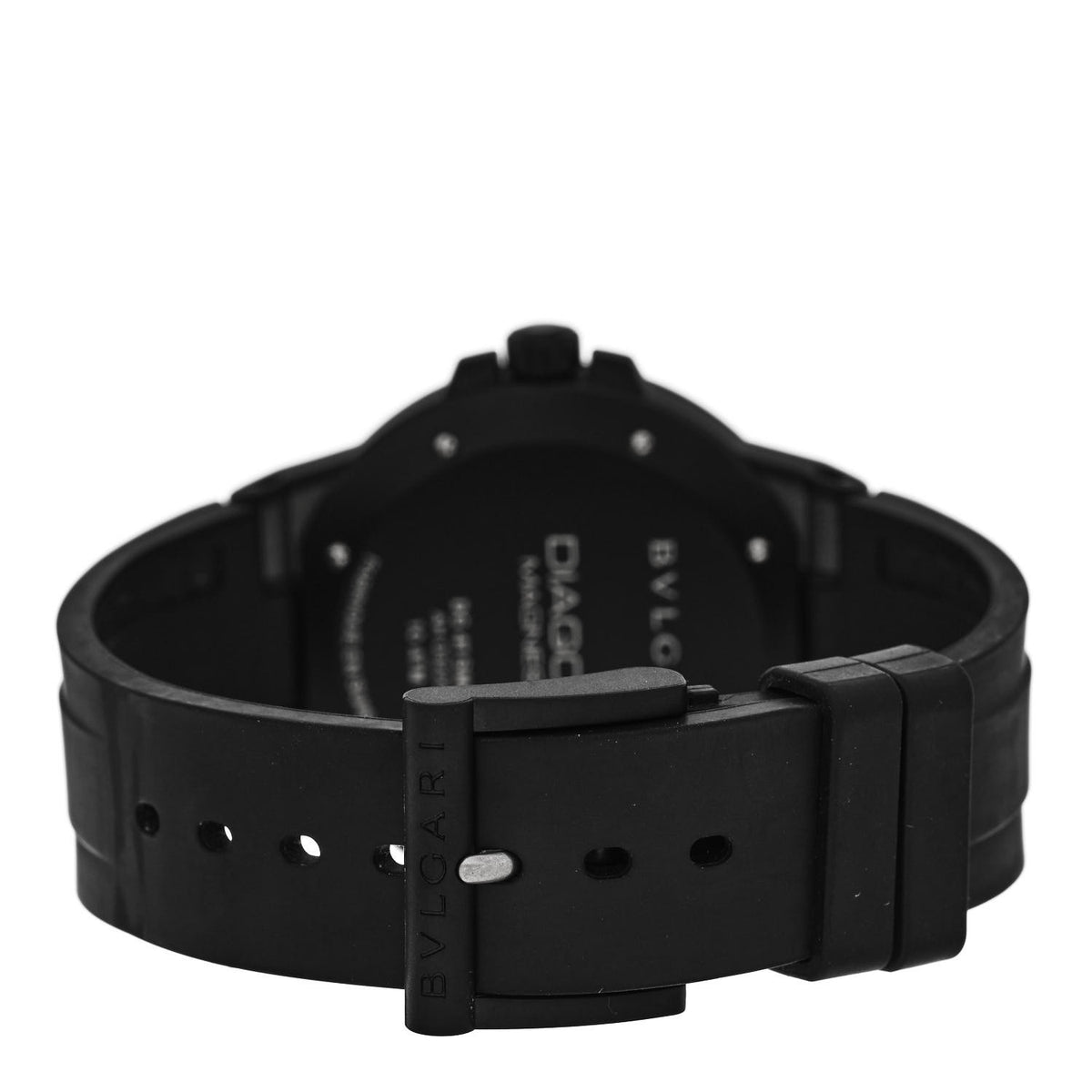 Bulgari Ceramic Rubber 41mm Diagono Magnesium Automatic Watch Grey 3 of 5