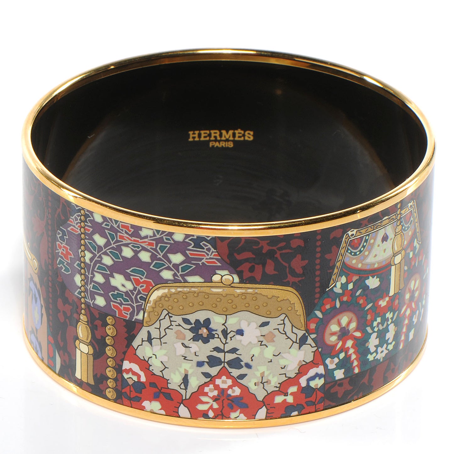 Enamel Printed Cachemire de Tamara Extra Wide Bracelet 70