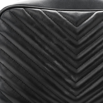 Saint Laurent Calfskin Matelasse Monogram Monochrome Lou Camera Bag Black 12 of 15