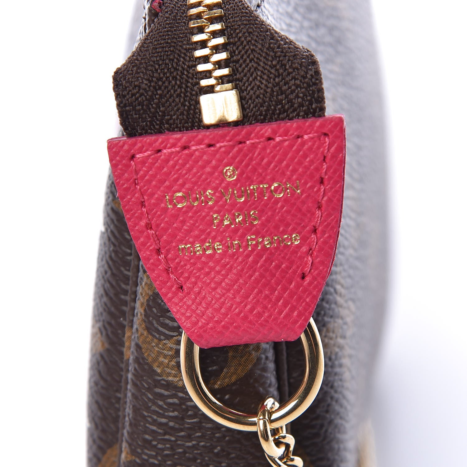 Louis Vuitton Monogram 2019 Christmas Animation Mini Courchevel Pochette Accessories Fuchsia 6 of 7