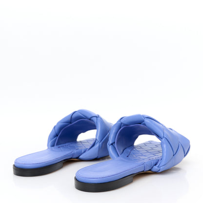 Bottega Veneta Nappa Maxi Intrecciato Lido Flat Sandals 39 Indigo 5 of 9
