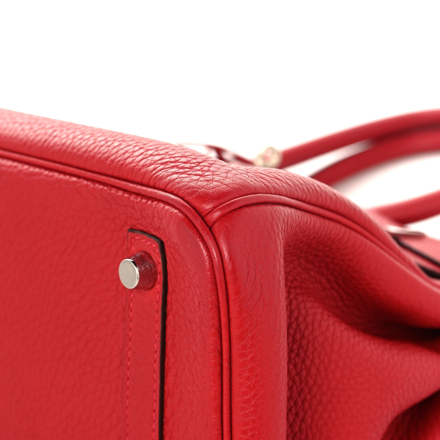 Taurillon Clemence Birkin 30 Rouge Casaque
