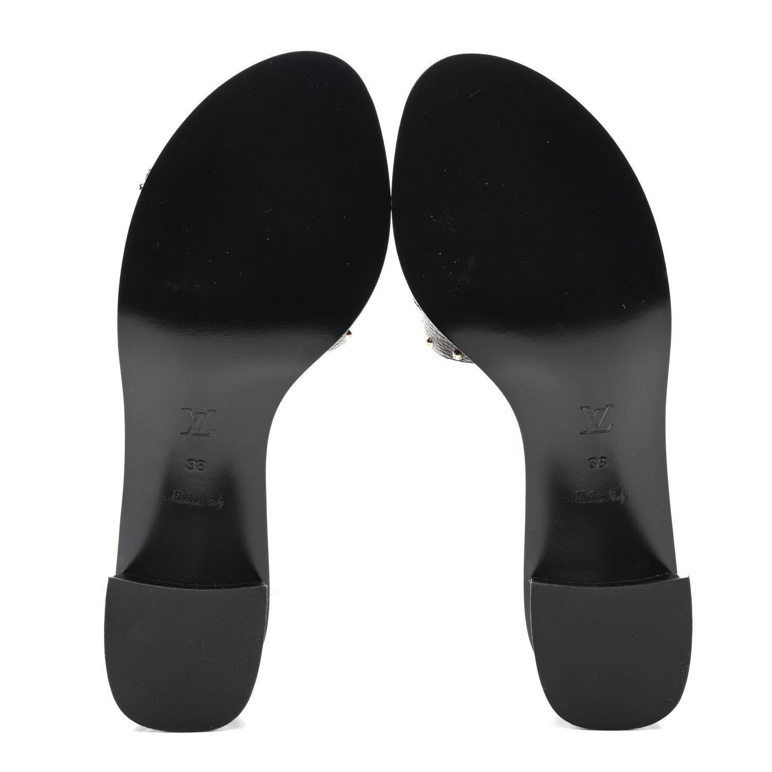 Louis Vuitton Monogram Lock It Mules 38 5 of 10