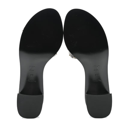 Louis Vuitton Monogram Lock It Mules 38 5 of 10
