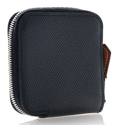 Hermes Epsom Silk'in Coin Purse Bleu Indigo 3 of 6