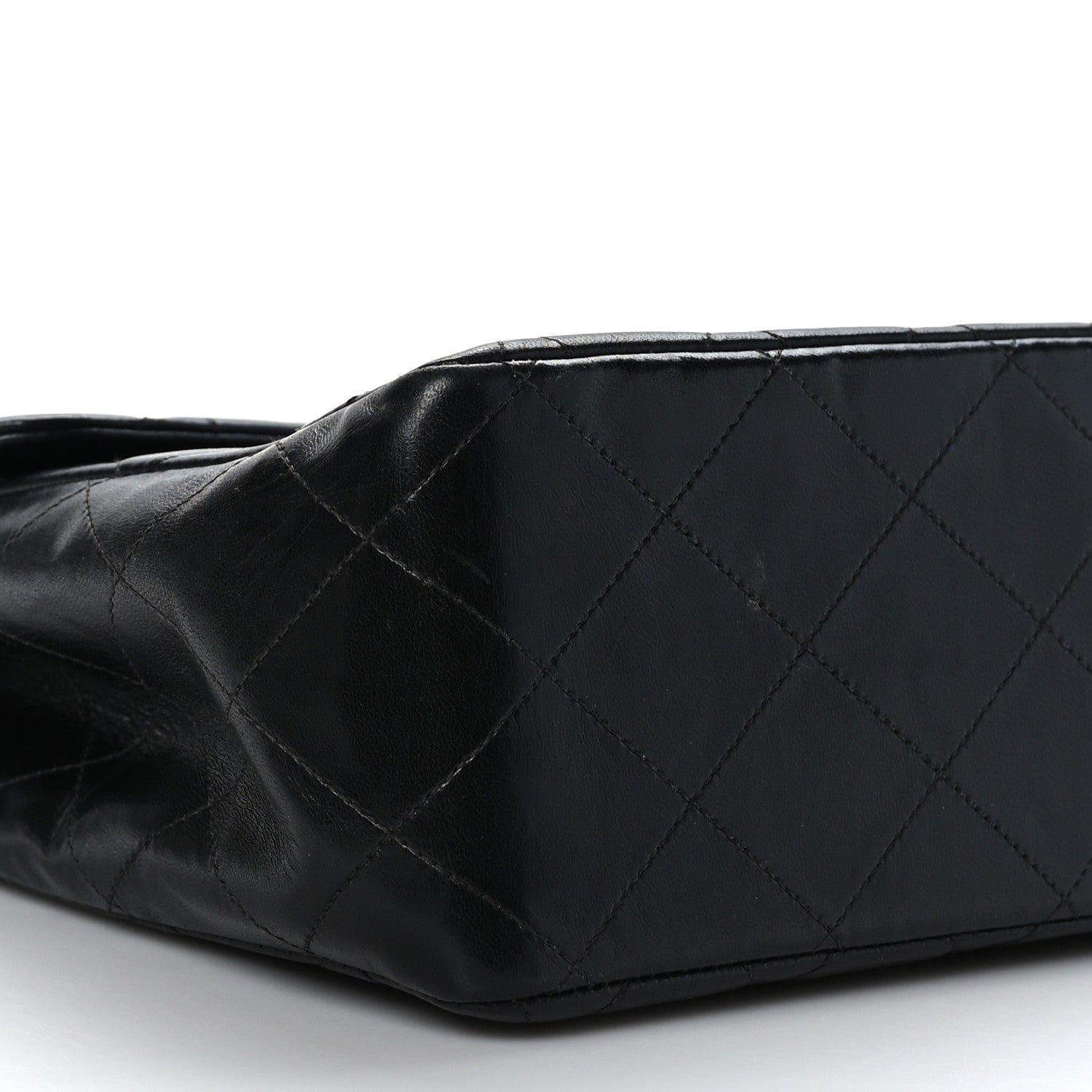 Chanel Lambskin Quilted Jumbo Single Flap Black 8 of 9