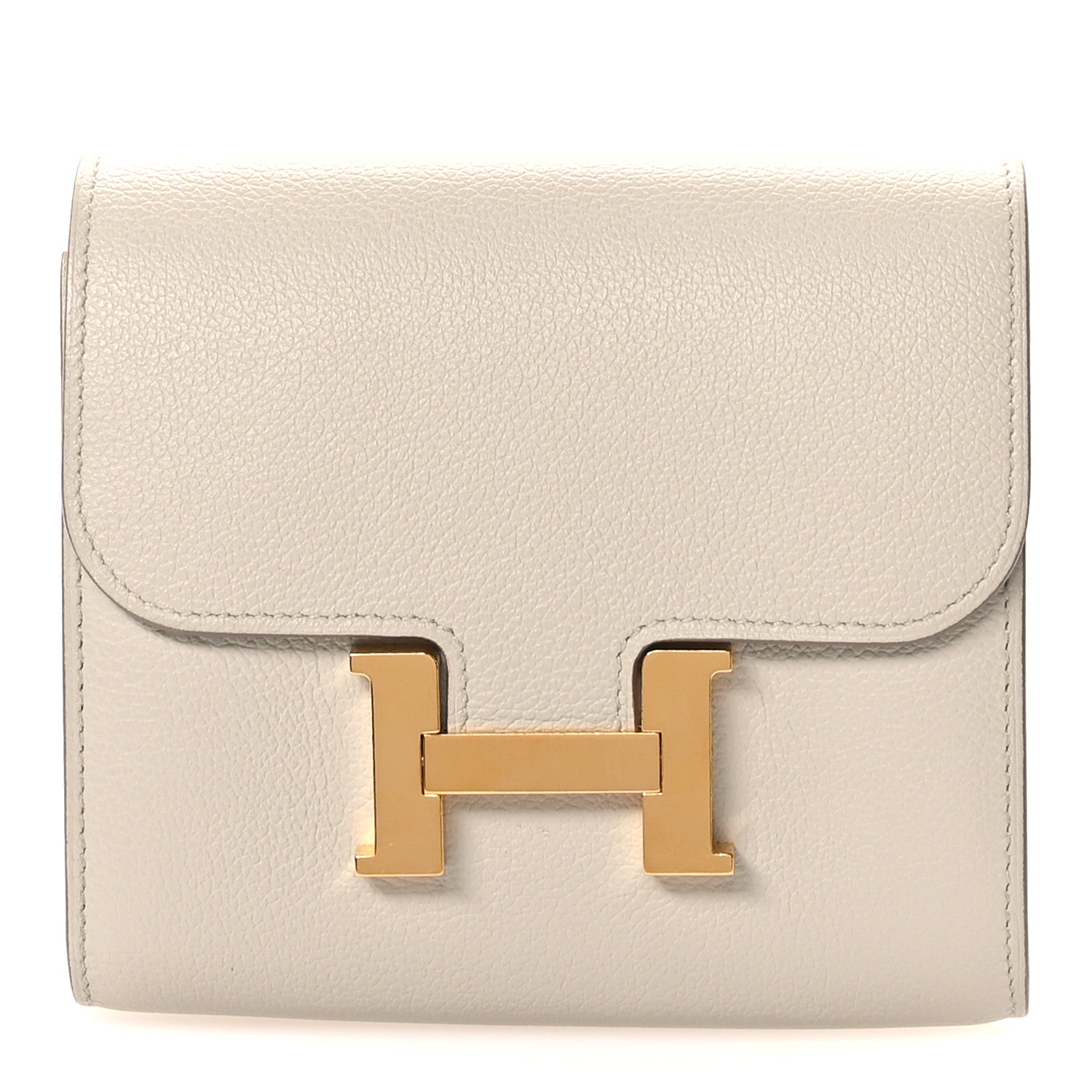 Hermes Evercolor Constance Compact Passant Wallet  Beton 1 of 8