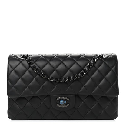 Chanel Lambskin Quilted Medium Double Flap So Black 1 of 5