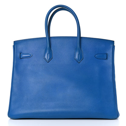 Hermes Courchevel Birkin 35 Bleu France 4 of 66