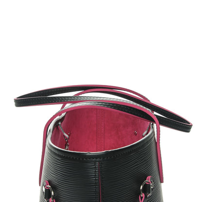 Louis Vuitton Epi Neverfull MM Black Hot Pink 7 of 7