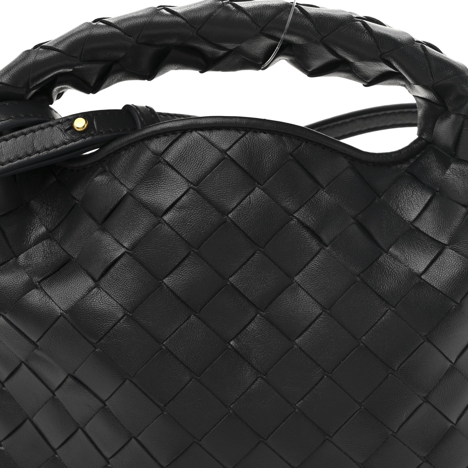 Bottega Veneta Calfskin Intrecciato Mini Hop Black 8 of 10
