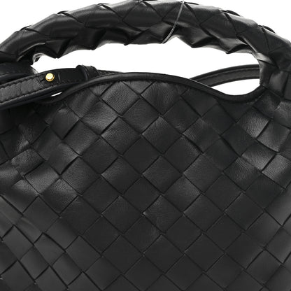 Bottega Veneta Calfskin Intrecciato Mini Hop Black 8 of 10