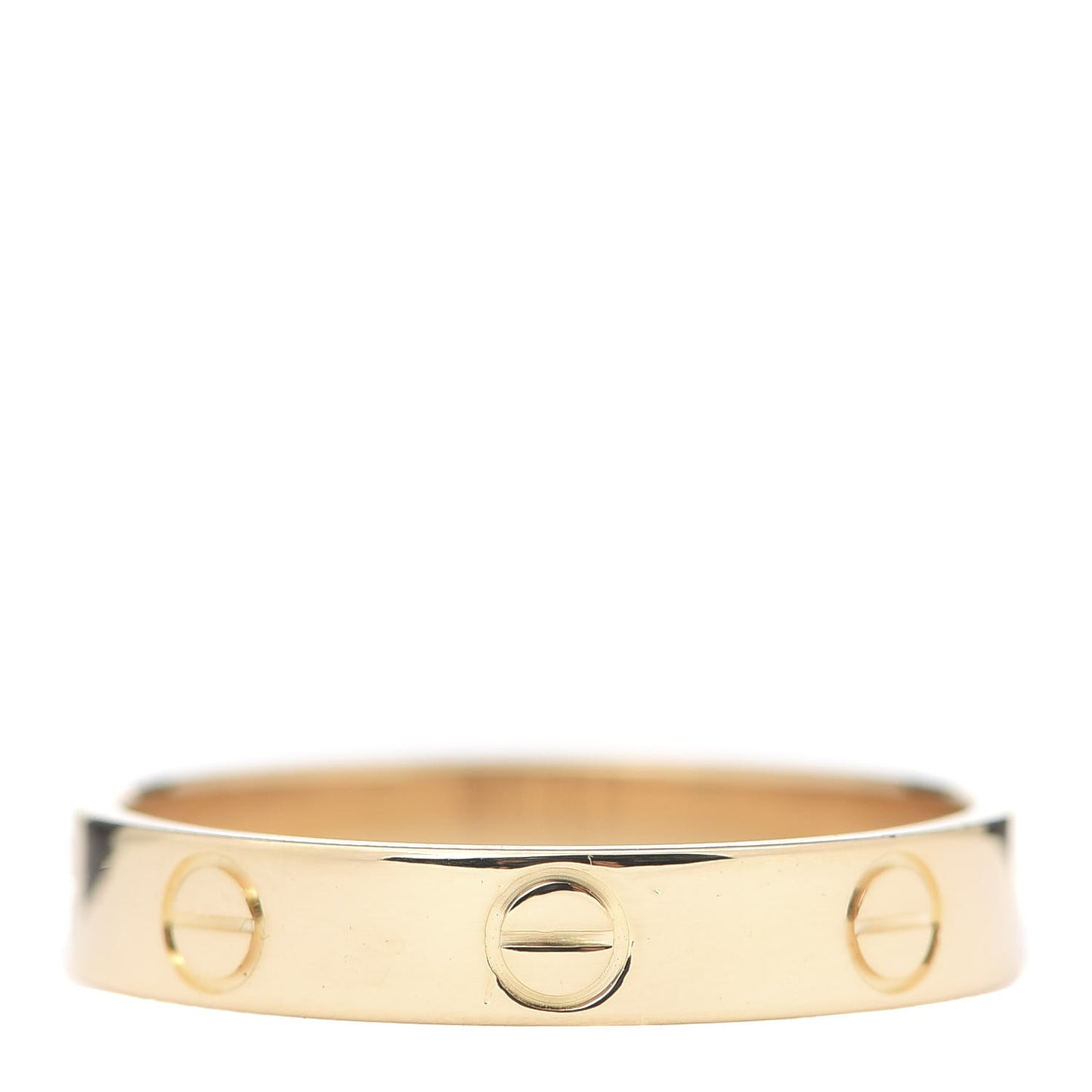 18K Yellow Gold 3.5mm LOVE Wedding Band Ring 55 7.25
