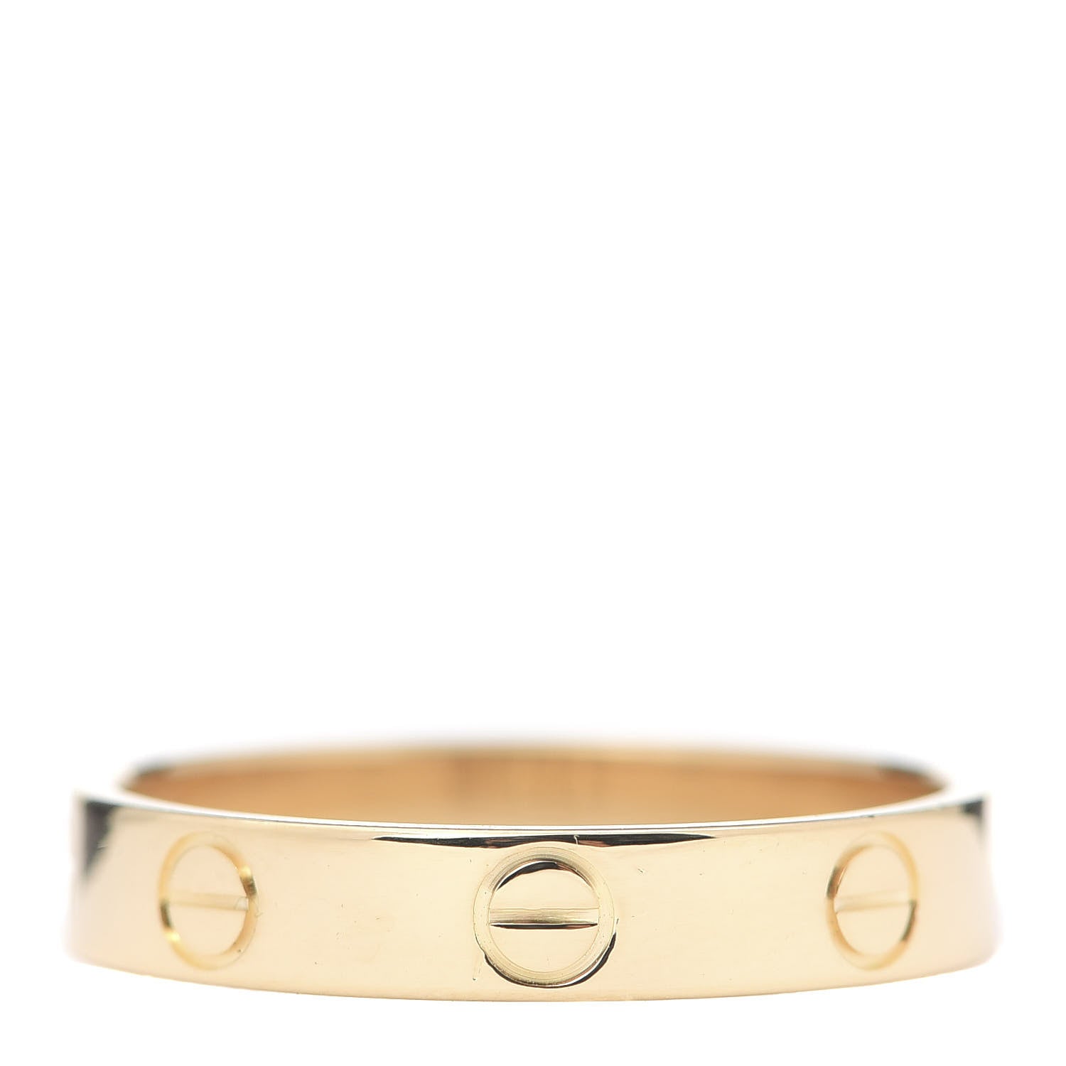 Cartier 18K Yellow Gold 3.5mm LOVE Wedding Band Ring 55 7.25 1 of 6