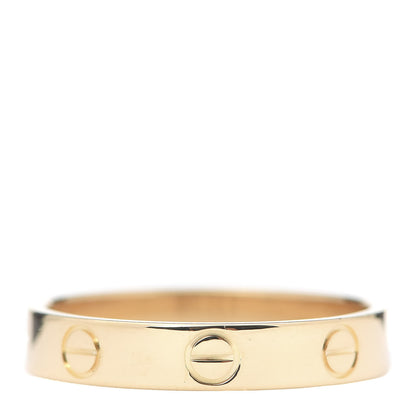Cartier 18K Yellow Gold 3.5mm LOVE Wedding Band Ring 55 7.25 1 of 6