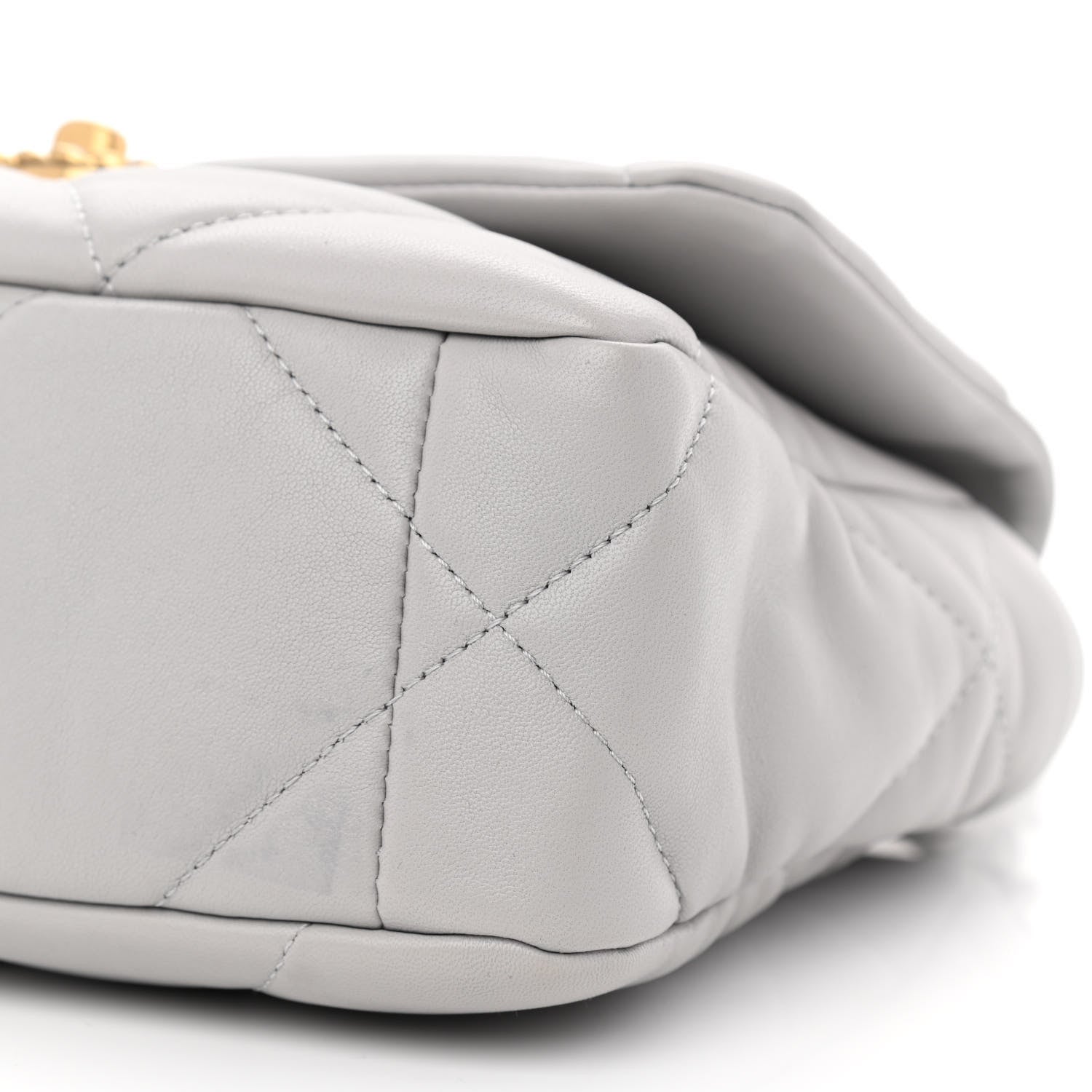 Chanel Lambskin Quilted Medium Chanel 19 Flap Grey 10 of 12