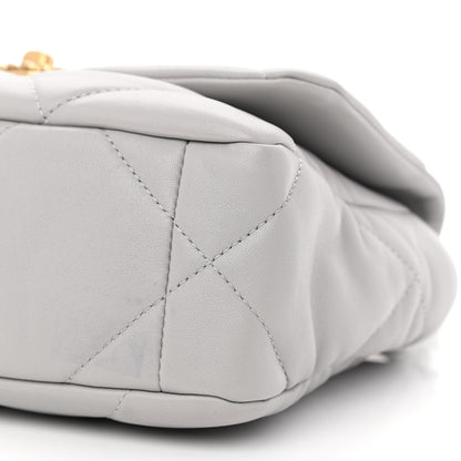 Chanel Lambskin Quilted Medium Chanel 19 Flap Grey 10 of 12