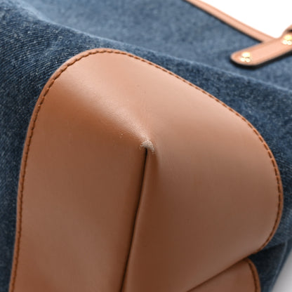 Gucci Denim Calfskin Tote Brown 12 of 12