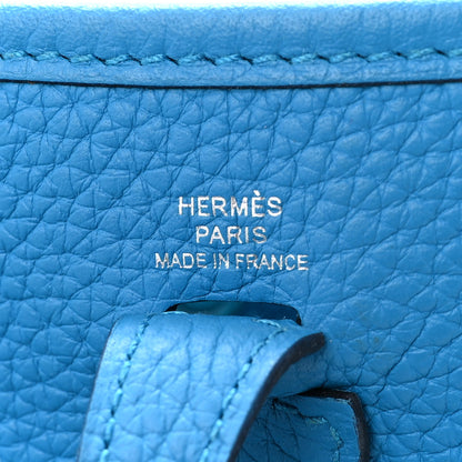 Hermes Taurillon Clemence Evelyne TPM Bleu Zanzibar 6 of 11