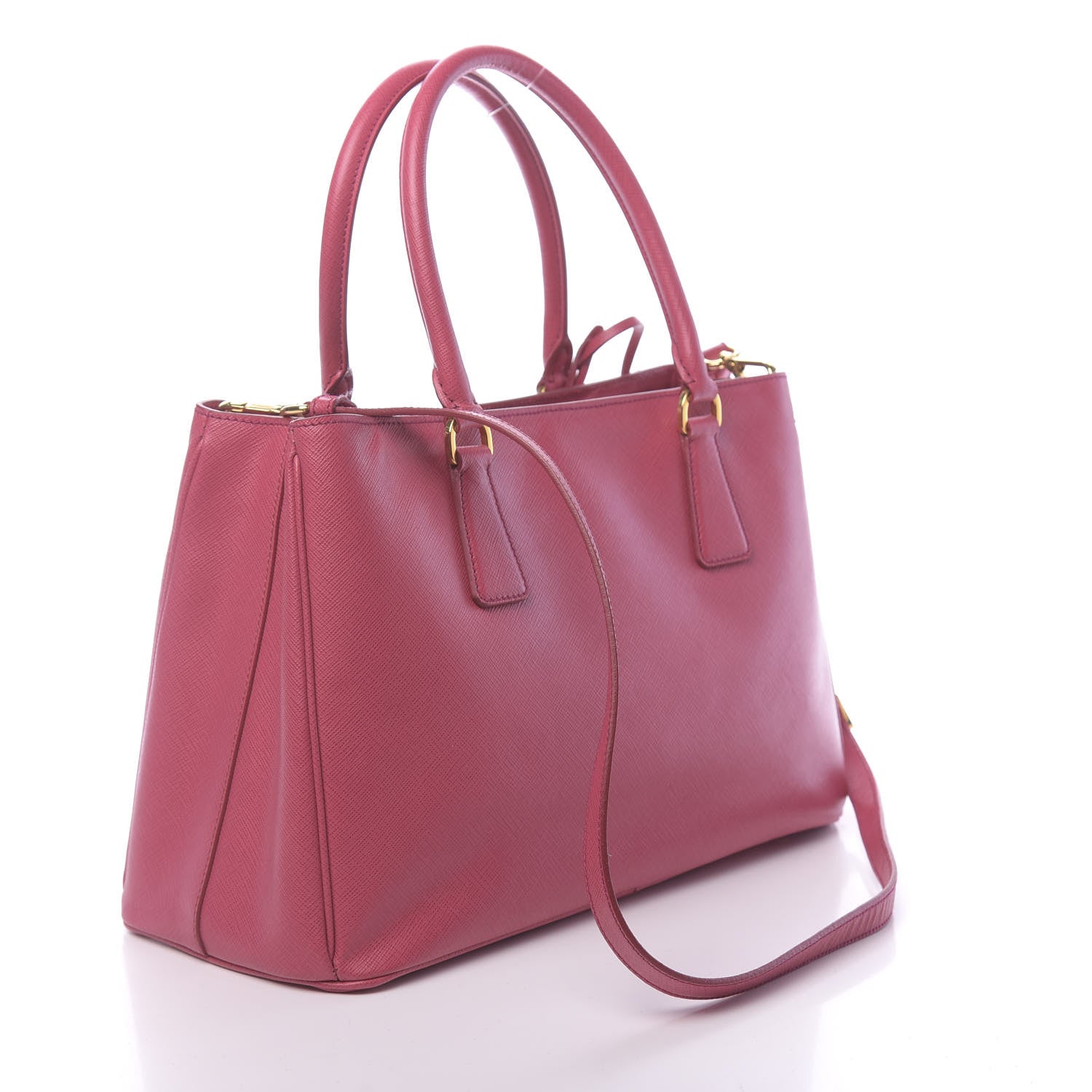 Prada Saffiano Lux Medium Tote Peonia 3 of 11