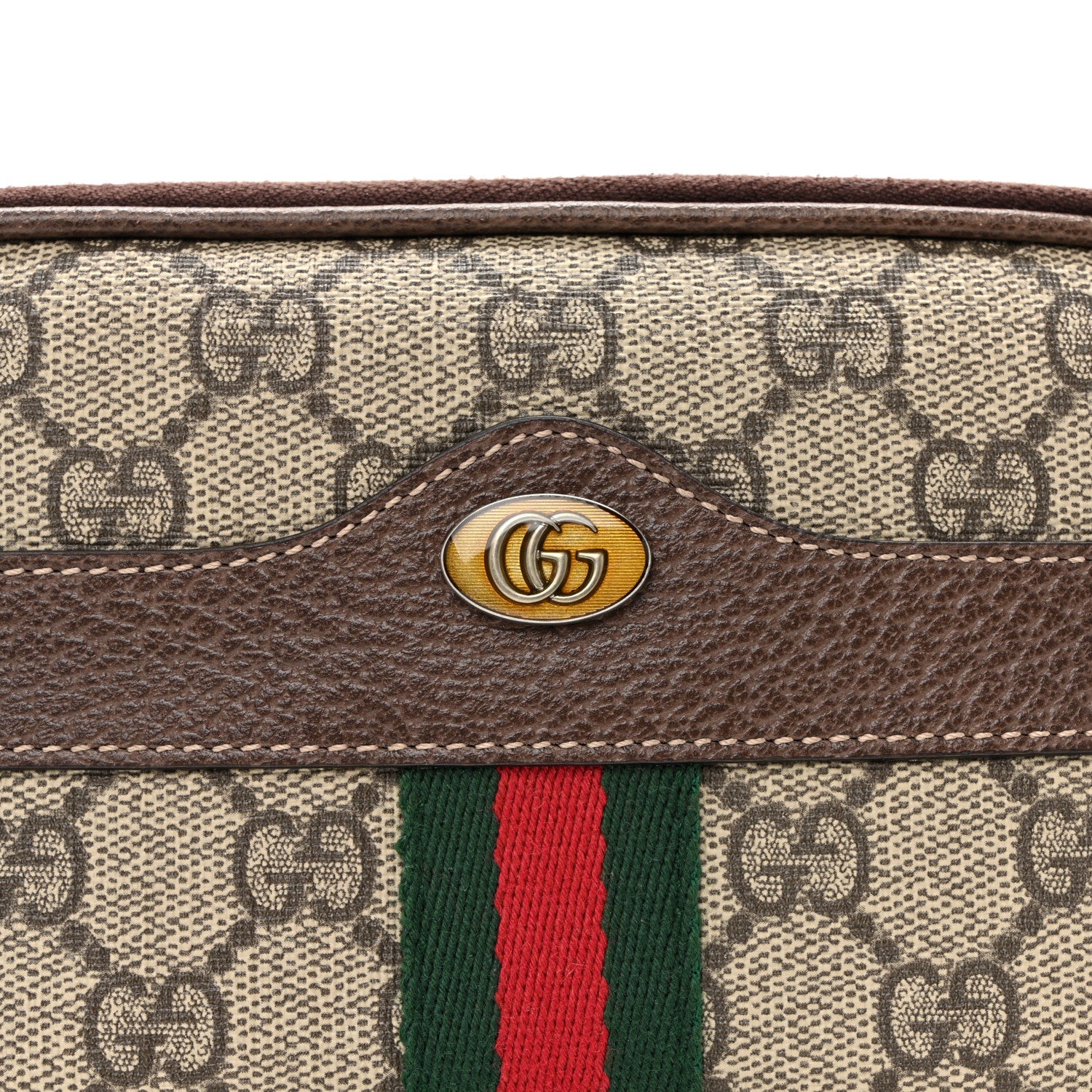 Gucci GG Supreme Monogram Ophidia Belted iPhone Case 95 38 Dark Brown 8 of 10