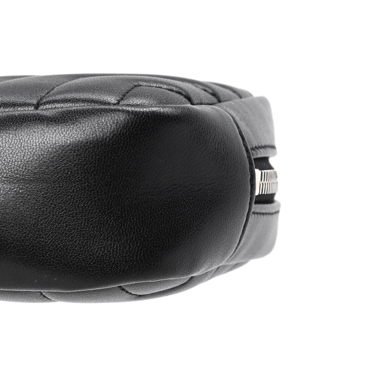 Saint Laurent Lambskin Y Quilted Monogram Loulou Cosmetic Case Black 6 of 6