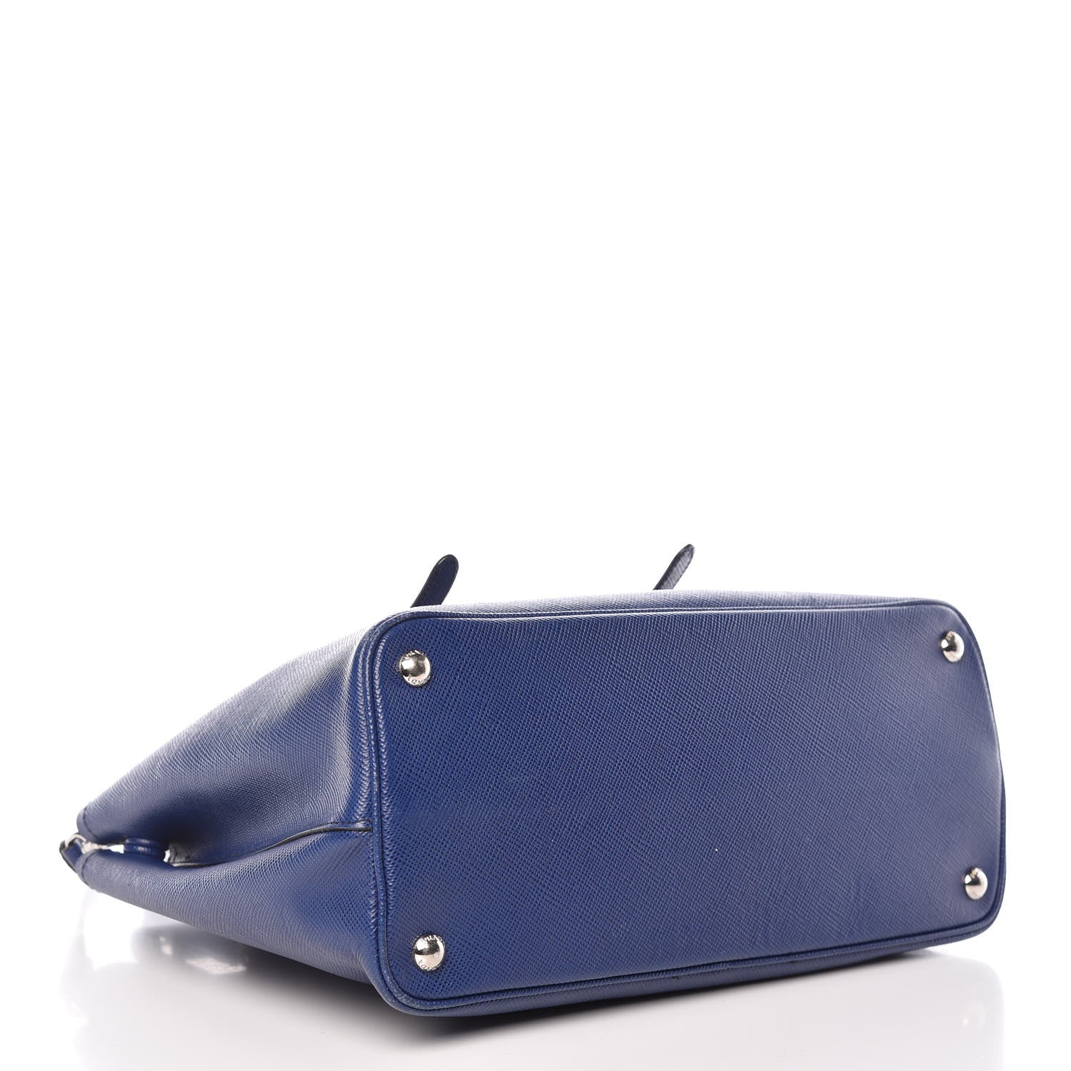 Prada Saffiano Cuir Small Double Handle Tote Inchiostro 4 of 20