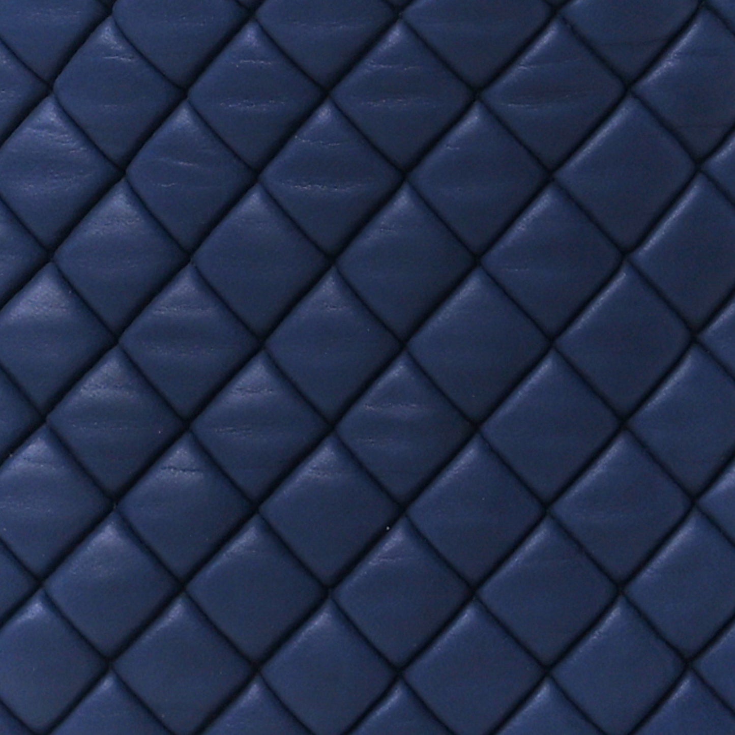 Iridescent Calfskin Quilted New Bubble Tote Dark Blue