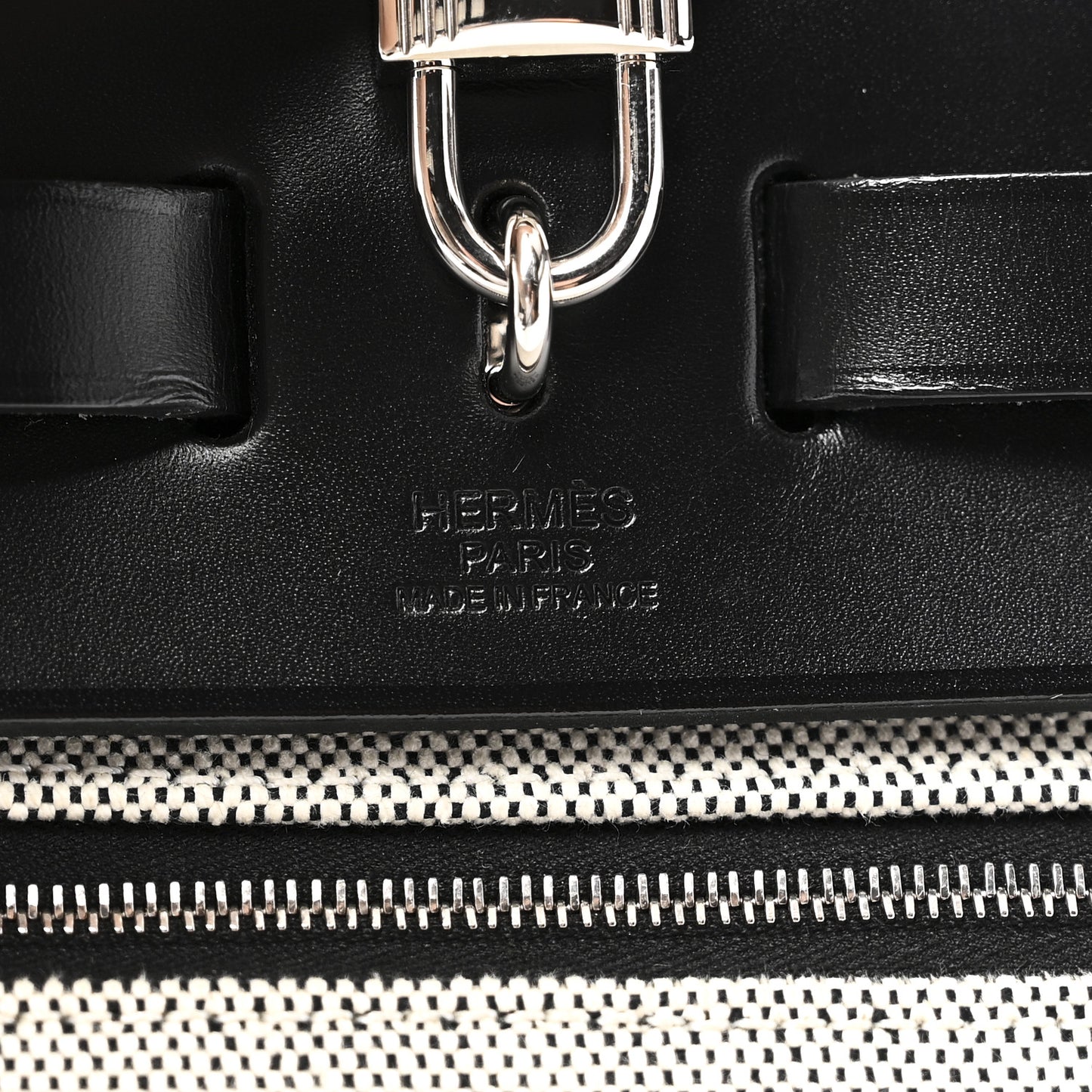 Toile H Berline Vache Hunter Herbag Zip PM 31 Black Ecru