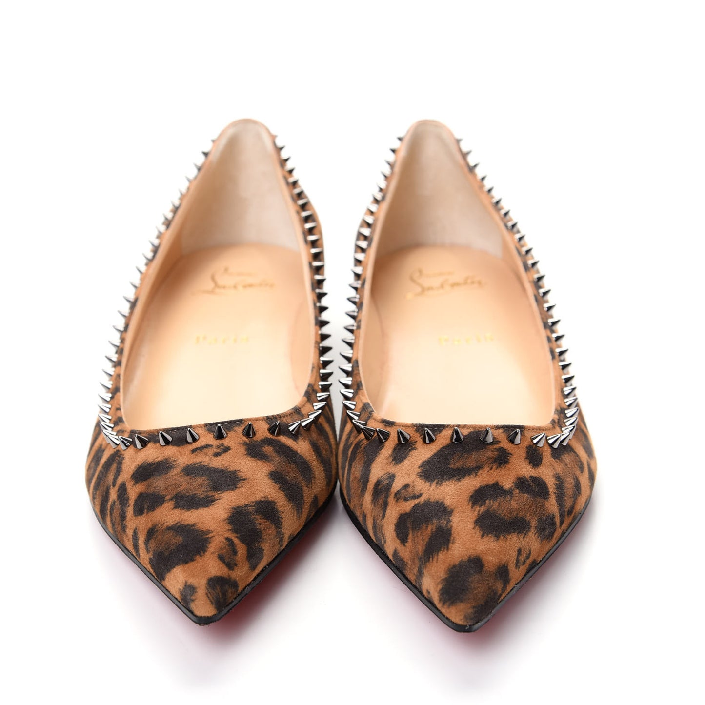 Veau Velours Anjalina Flats 39 Leo Gun Metal