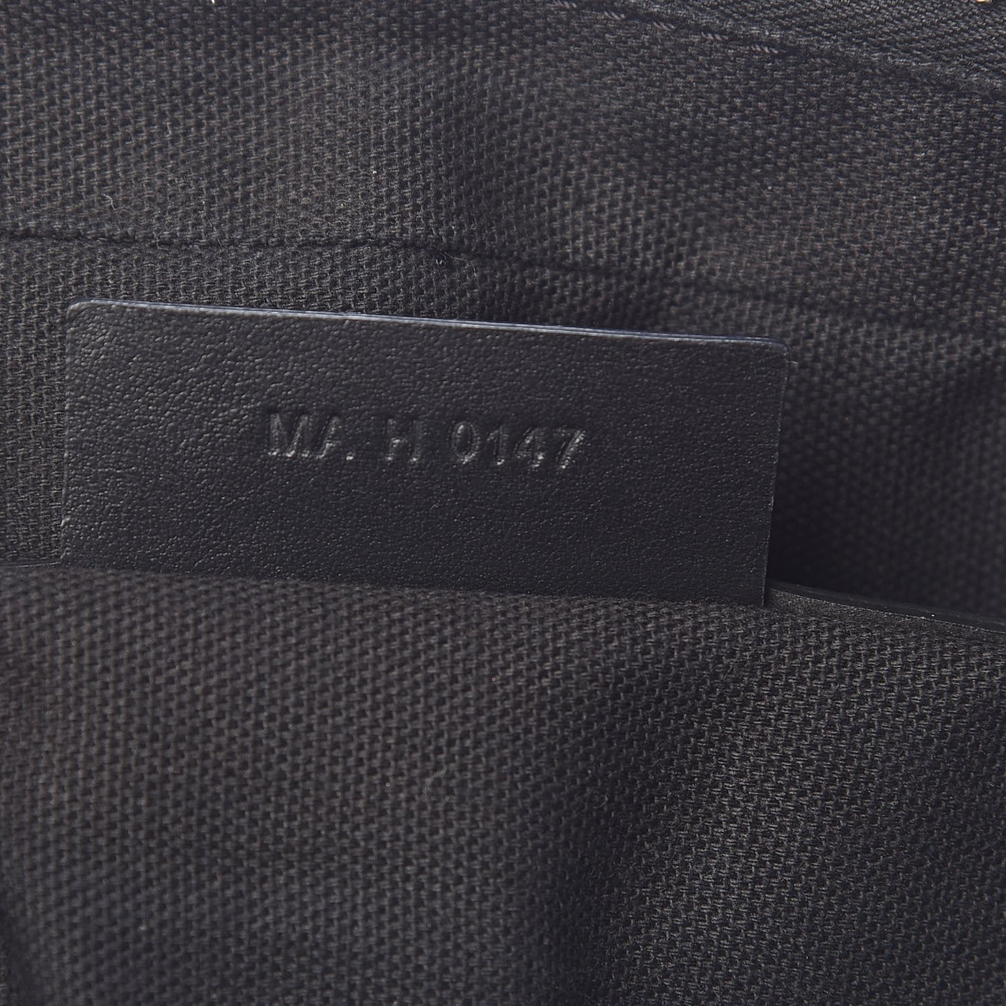 Waxed Calfskin Medium Nightingale Logo Strap Black