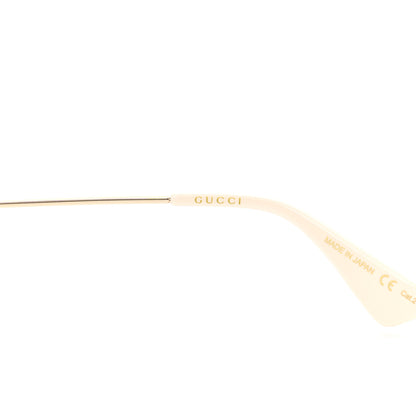 Gucci Metal Acetate Striped Maison Del'Amour Round Frame Sunglasses GG0113S Red Green 7 of 9
