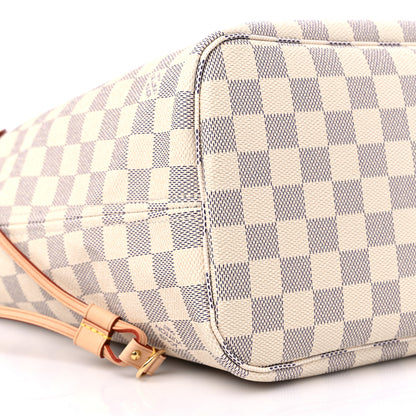 Louis Vuitton Damier Azur Neo Neverfull MM Rose Ballerine 8 of 11