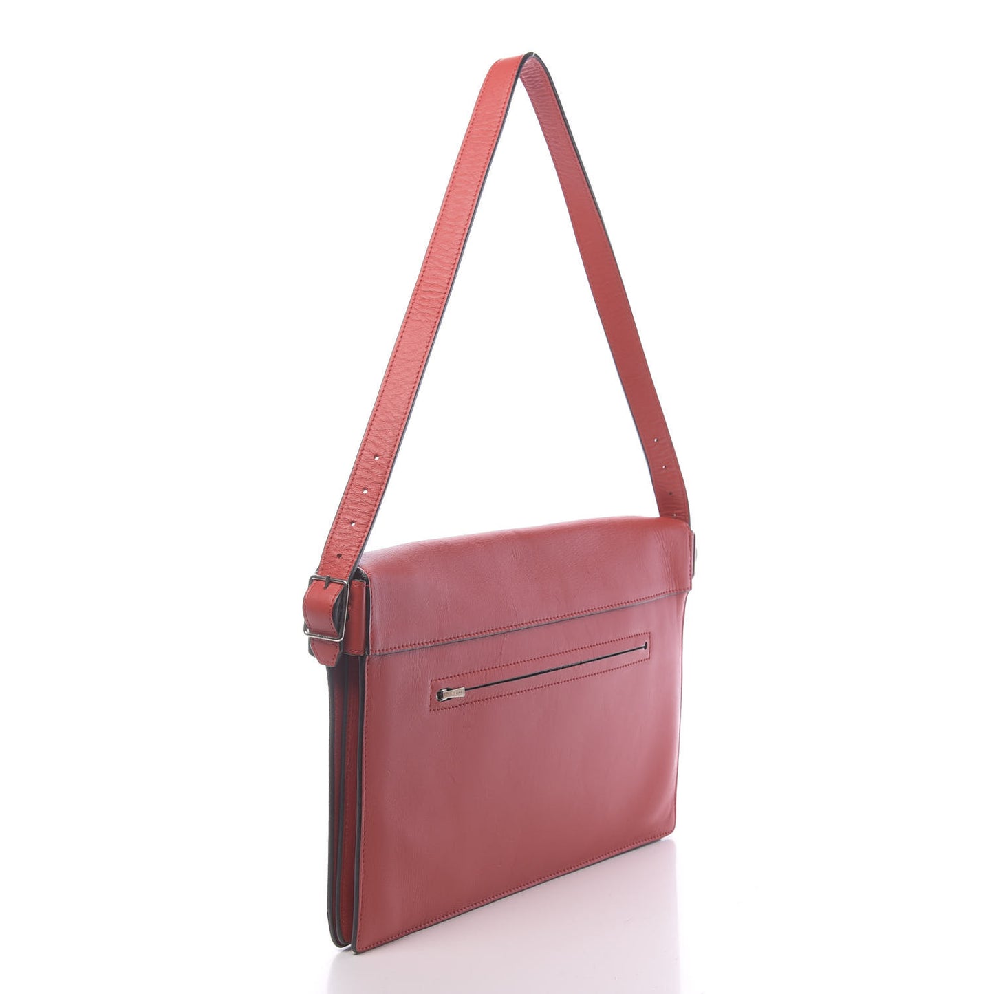 Smooth Calfskin Suede Diamond Shoulder Bag Red
