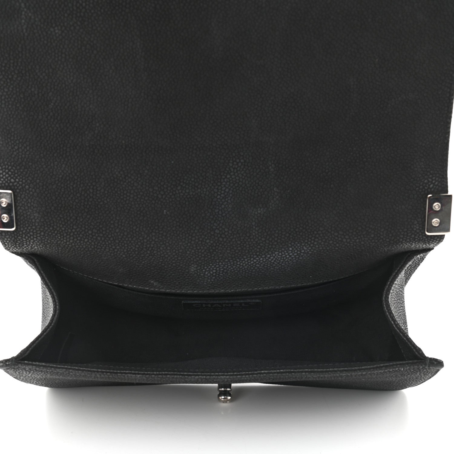 Chanel Iridescent Calfskin Quilted Medium Boy Flap Black 5 of 11