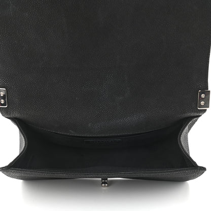 Chanel Iridescent Calfskin Quilted Medium Boy Flap Black 5 of 11