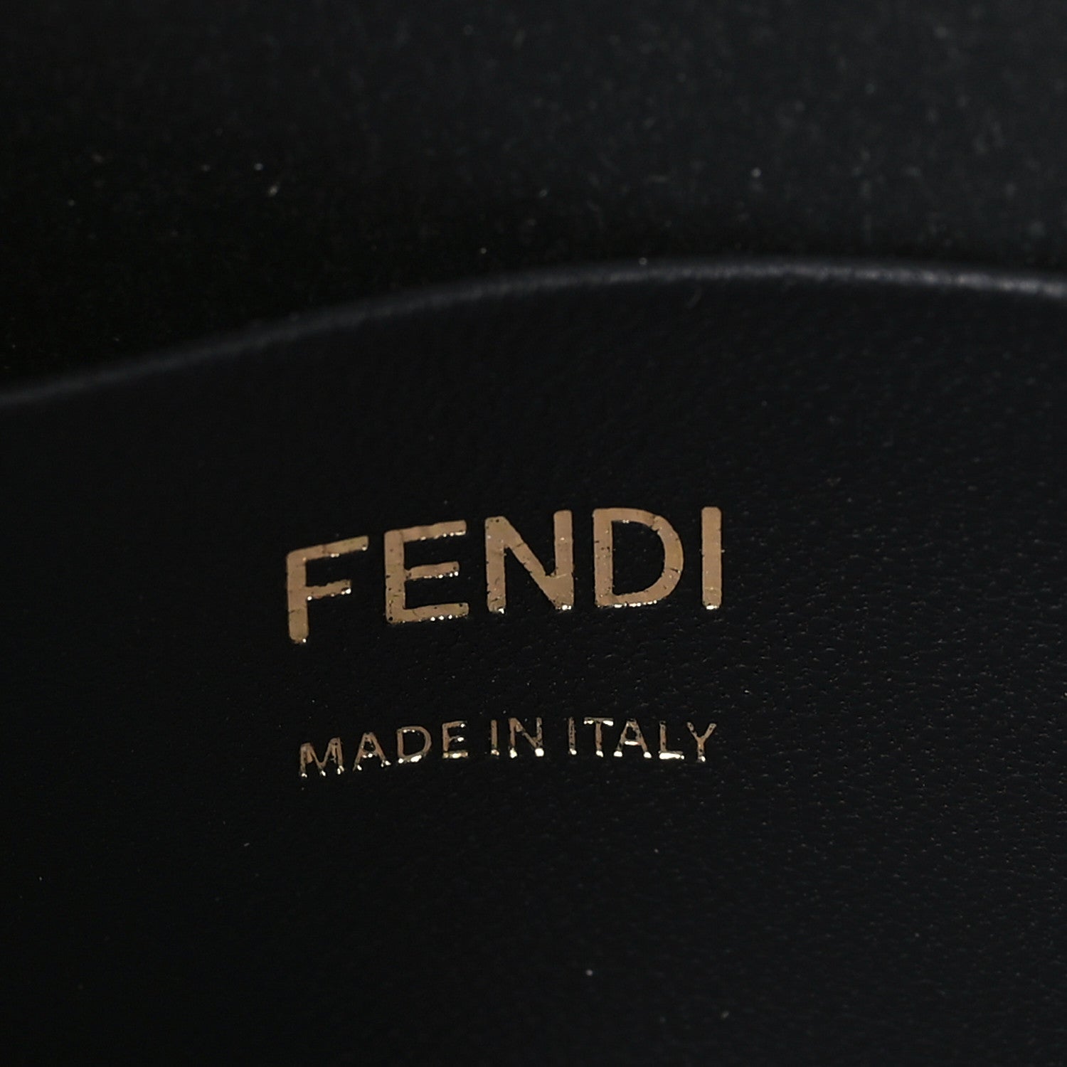Fendi Nappa FF 1974 Embossed Mini Baguette Black 6 of 10
