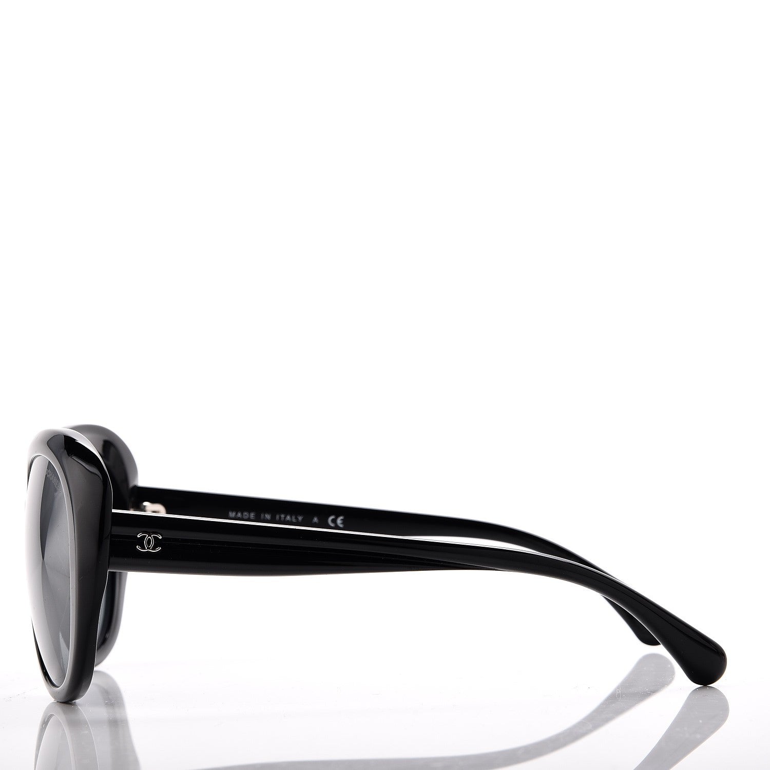 Chanel Signature Oval Sunglasses 5312 Black 3 of 8