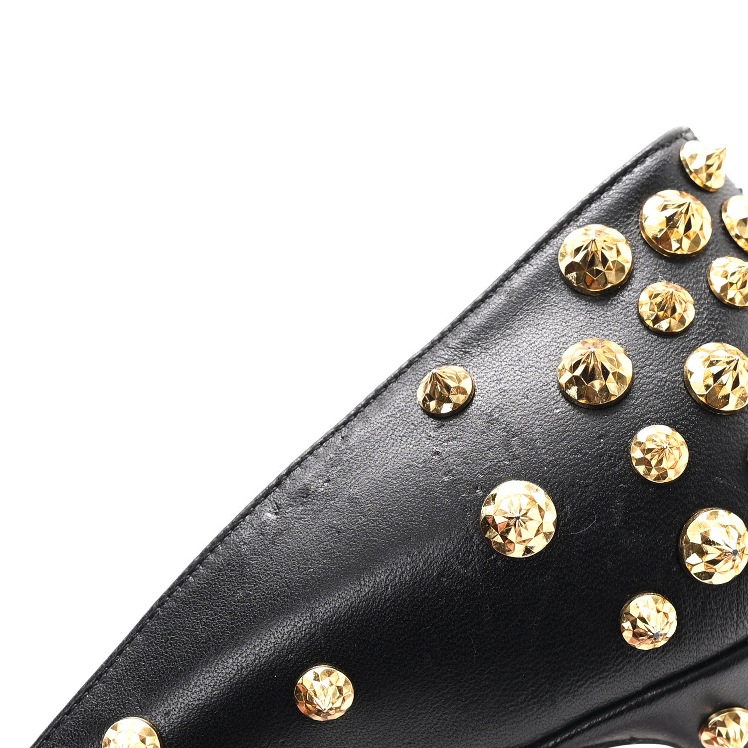 Christian Louboutin Shiny Nappa Studded Aimantaclou 100 Pumps 39