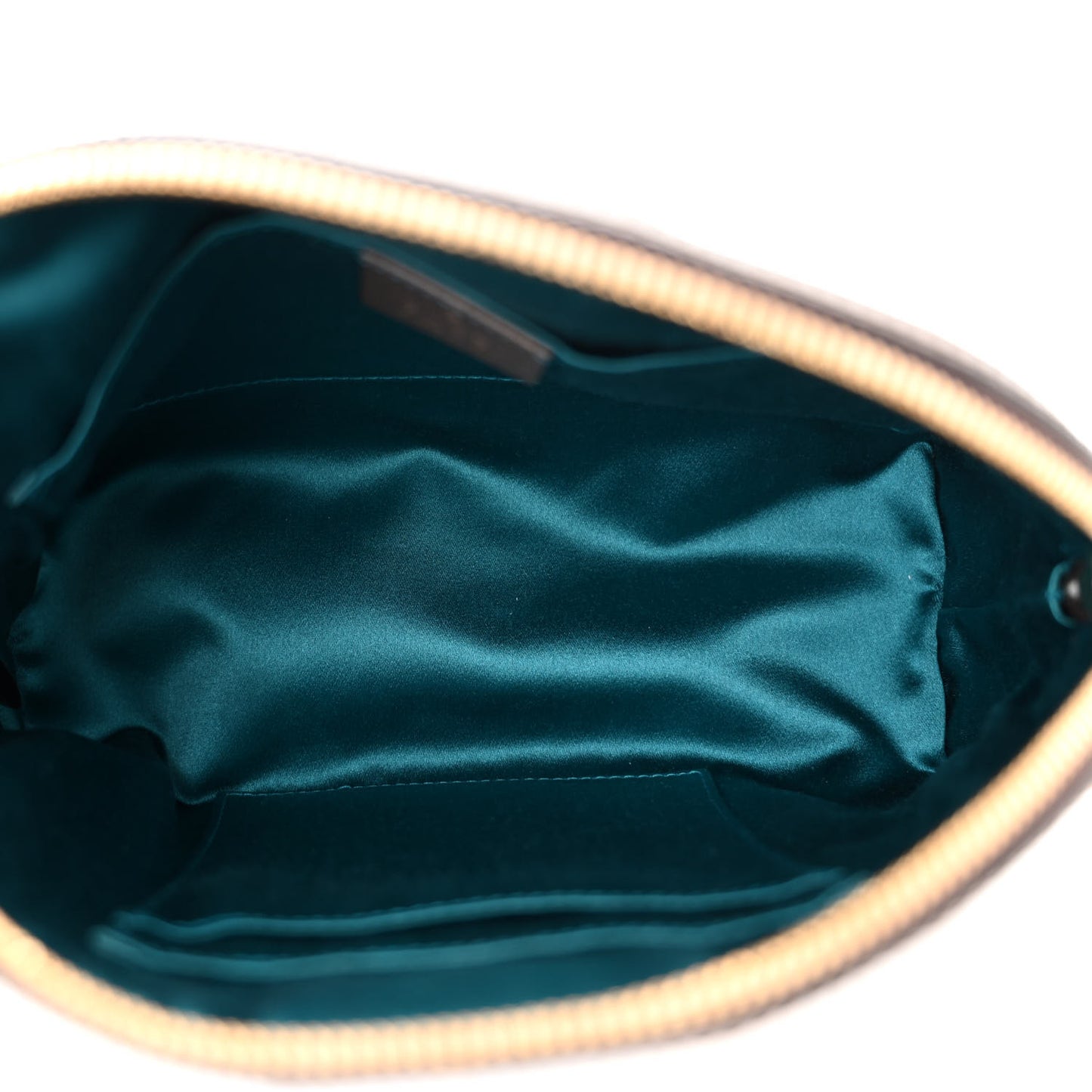 GG Supreme Monogram Textured Dollar Calfskin Web Small Ophidia Dome Shoulder Bag Beige Ebony New Acero