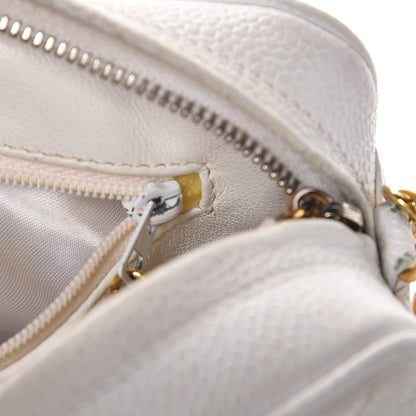 Chanel Caviar Quilted Camera Case White 12 of 22