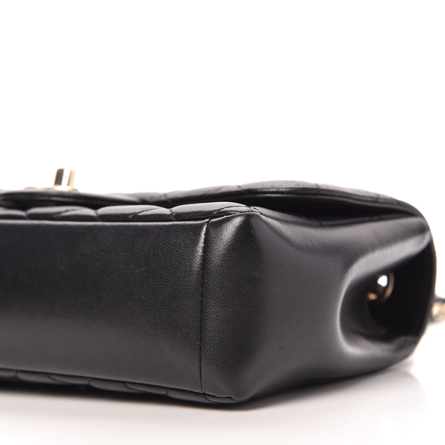 Lambskin Quilted Mini Mademoiselle Chic Flap Black