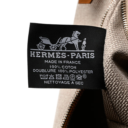 Hermes Canvas Small Bride-A-Brac Pouch Natural Orange 6 of 7