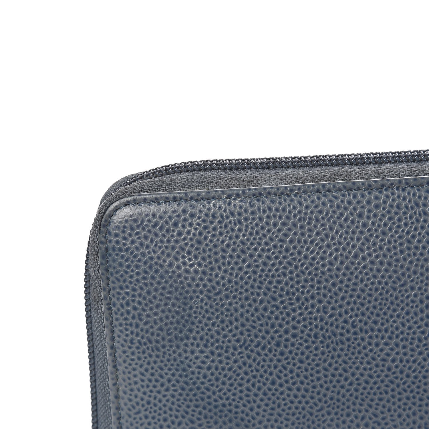 Chanel Caviar Large CC Timeless Zip Around Organizer Wallet Blue 12 of 23