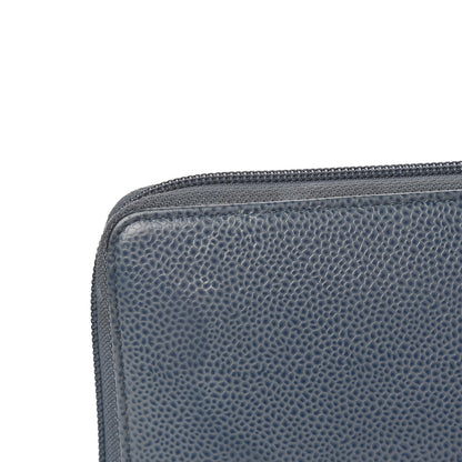 Chanel Caviar Large CC Timeless Zip Around Organizer Wallet Blue 12 of 23