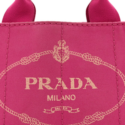 Prada Canapa Small Logo Tote Fuxia 9 of 15